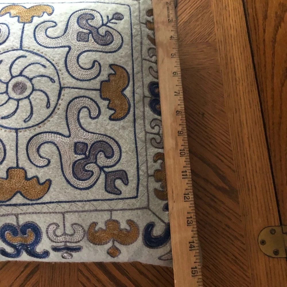 Vintage Ukrainian Tapestry Pillow By TUMAR - Handmade in Kyrgyzstan